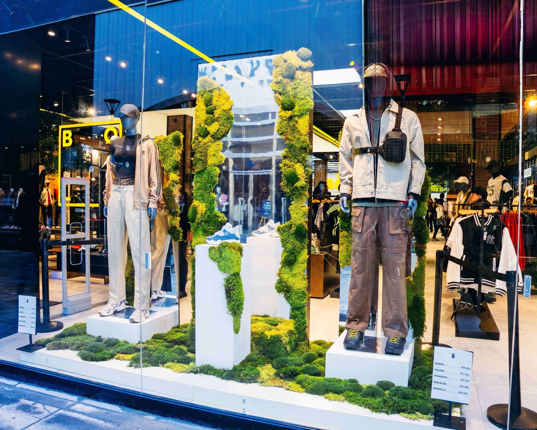 Vitrina de campaña en una tienda Bold